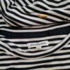 Jean paul Rozmiar XS Kolor Czarny Pasy Crew Neck Sukienka A-Line Krótki rękaw Midi Materiał Lyocell