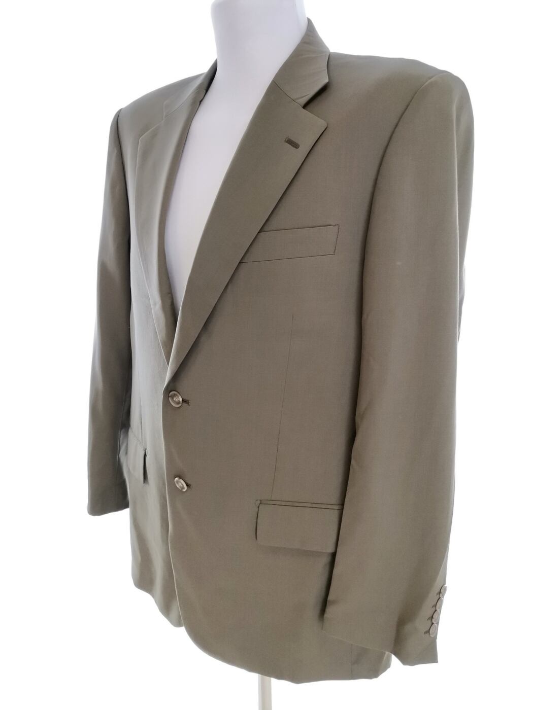IMG_20220812_120042.jpg Ted Lapidus Rozmiar 52 (XL) Kolor Khaki Męska Marynarka Długi rękaw Materiał Wełna 100%