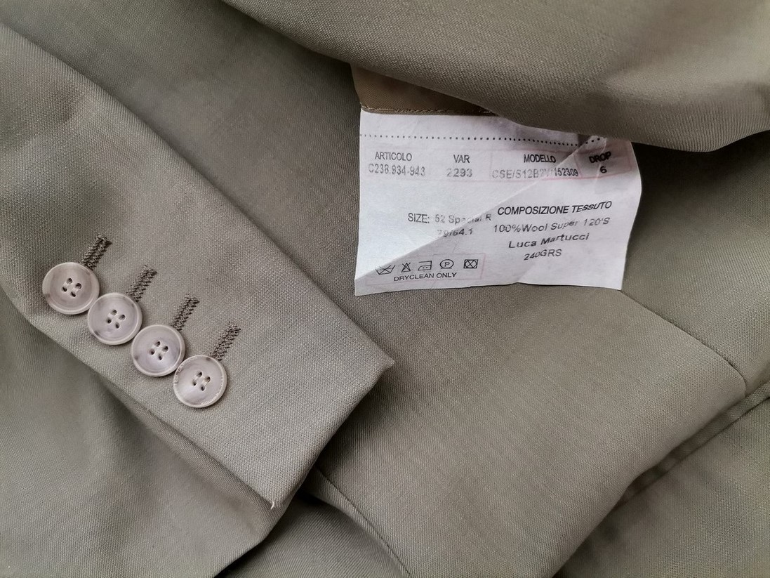 IMG_20220812_120200.jpg Ted Lapidus Rozmiar 52 (XL) Kolor Khaki Męska Marynarka Długi rękaw Materiał Wełna 100%