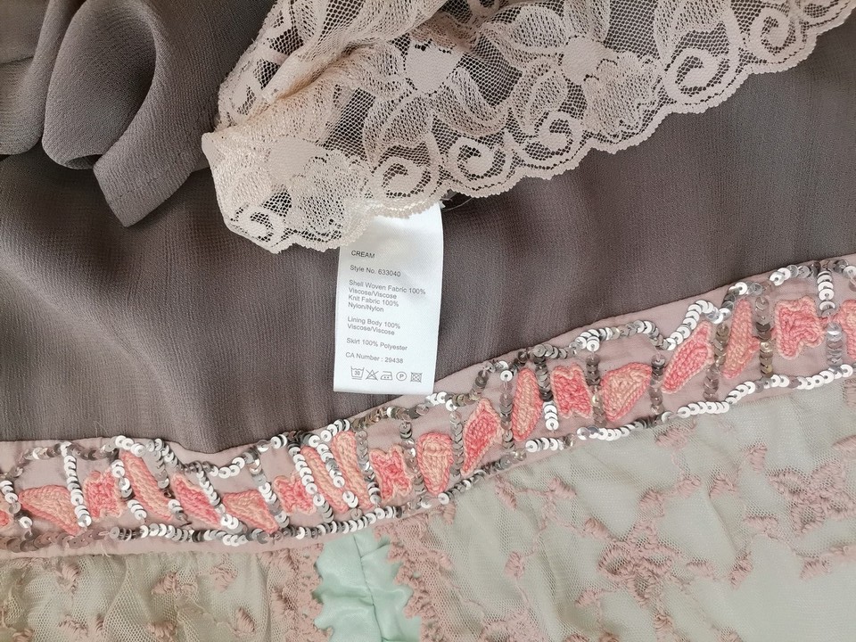 Cream Rozmiar 42 Kolor Beżowy Kwadratowy dekolt Sukienka A-Line Bezrękawnik Midi Materiał Wiskoza 100% Cream Rozmiar 42 Kolor Beżowy Kwadratowy dekolt Sukienka A-Line Bezrękawnik Midi Materiał Wiskoza 100%