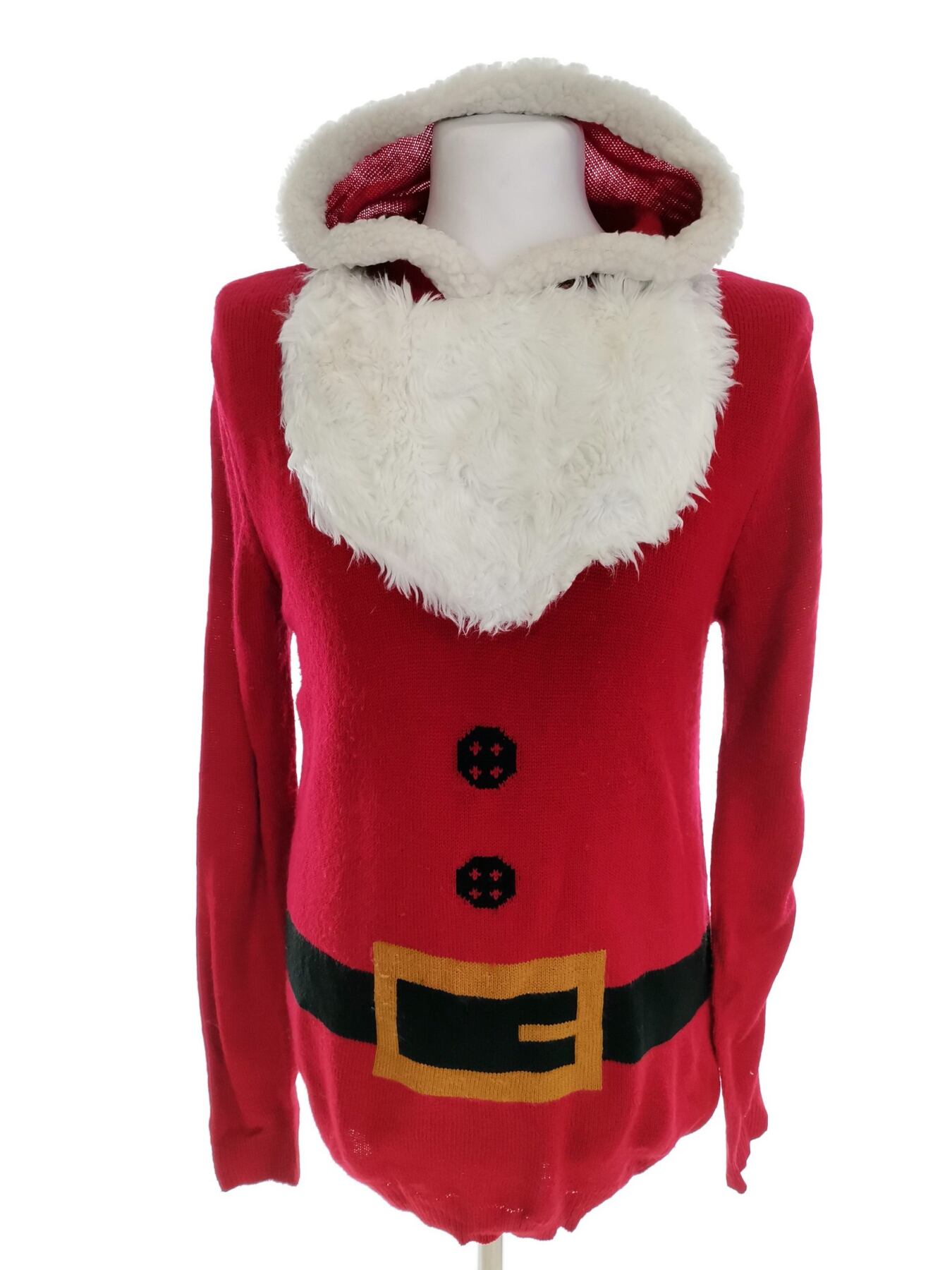 Merry Christmas Rozmiar L Kolor Czerwony Męski Sweter Długi rękaw