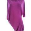 River island Rozmiar M/L Kolor Fioletowy W łódkę Tunika Bluzka Rękaw 3/4 Materiał Wiskoza