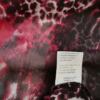 Ze - ze Rozmiar 46/48 Kolor Purpurowy Panterka Split Crew Neck Bluzka Zapinana Rękaw 3/4