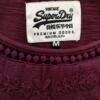 Superdry Rozmiar M Kolor Purpurowy Dekolt U Bluzka Bezrękawnik Materiał Bawełna 100%