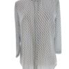 Rick Cardona Rozmiar 38 Kolor Niebieski Crew Neck Bluzka Zapinana Rękaw 3/4