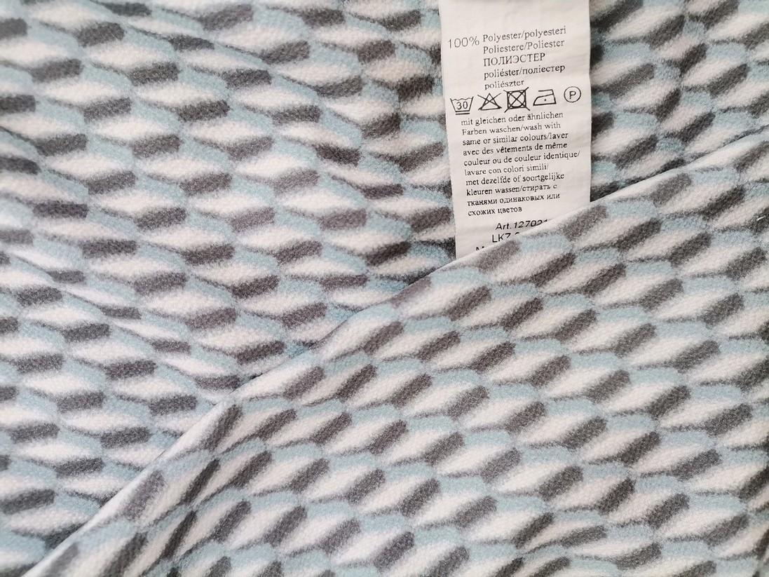 Rick Cardona Rozmiar 38 Kolor Niebieski Crew Neck Bluzka Zapinana Rękaw 3/4