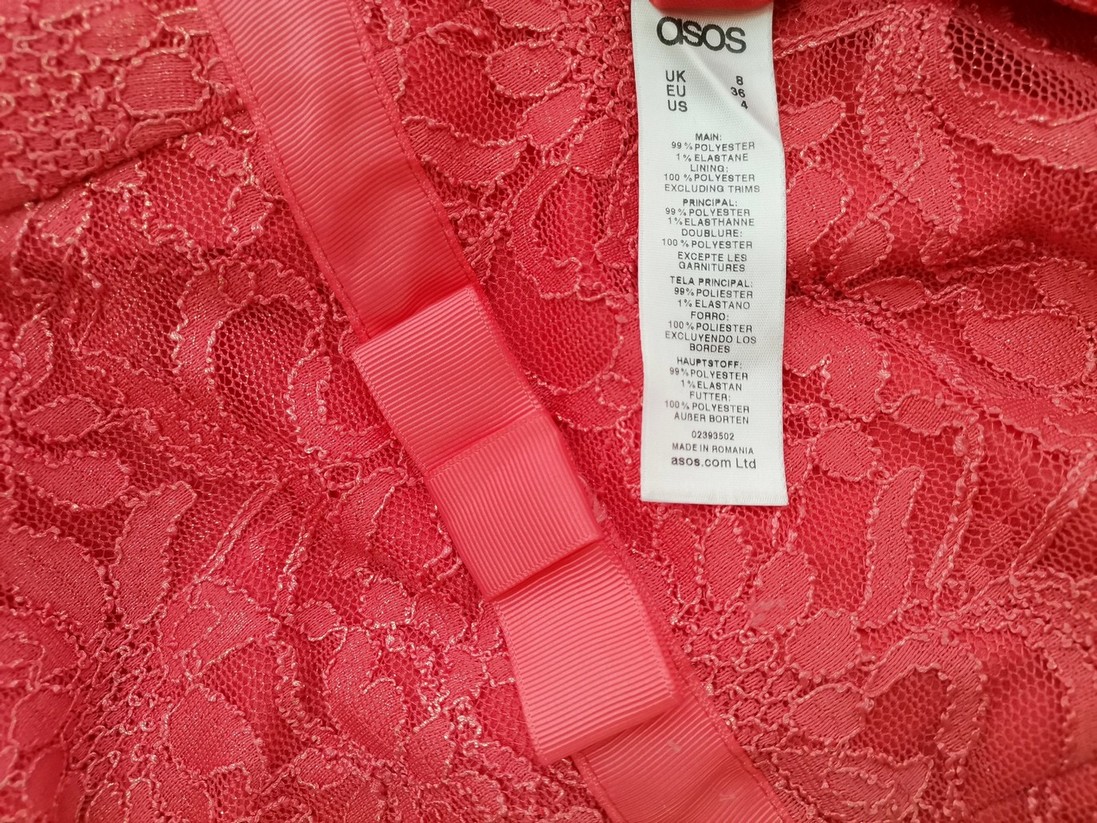 ASOS Rozmiar 8 (36) Kolor Różowy Okrągły dekolt Sukienka Maxi Bezrękawnik Długa ASOS Rozmiar 8 (36) Kolor Różowy Okrągły dekolt Sukienka Maxi Bezrękawnik Długa