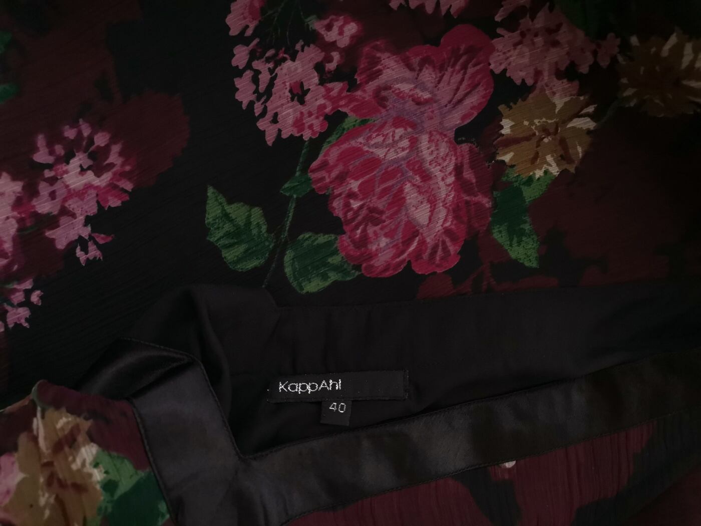 Kappahl Rozmiar 40 Kolor Czarny W serek Sukienka Maxi Bezrękawnik Długa