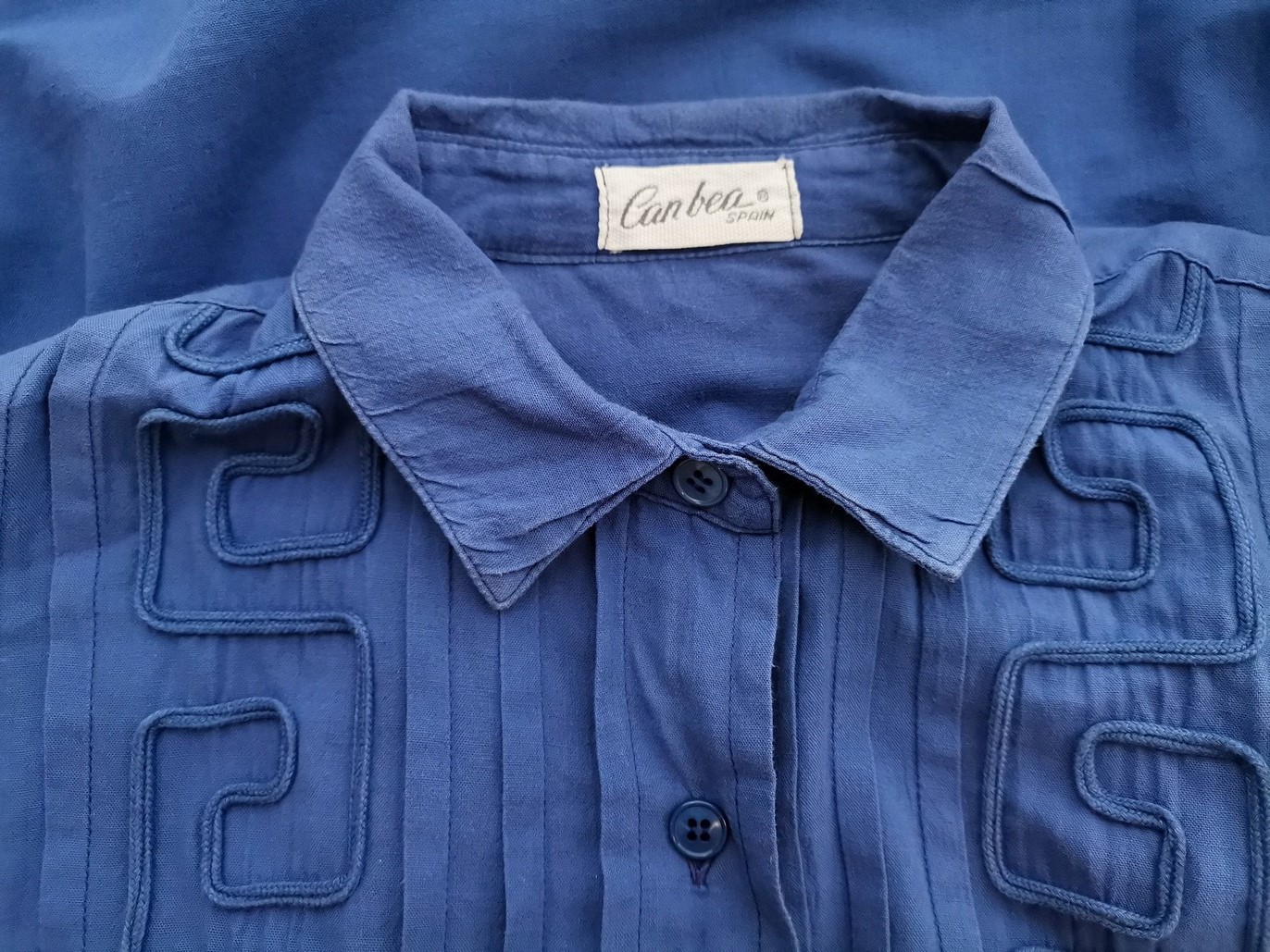Canbea Rozmiar 50/52 Kolor Niebieski Kołnierz Sukienka Koszulowa Rękaw 3/4 Midi Materiał Bawełna 100% Canbea Rozmiar 50/52 Kolor Niebieski Kołnierz Sukienka Koszulowa Rękaw 3/4 Midi Materiał Bawełna 100%