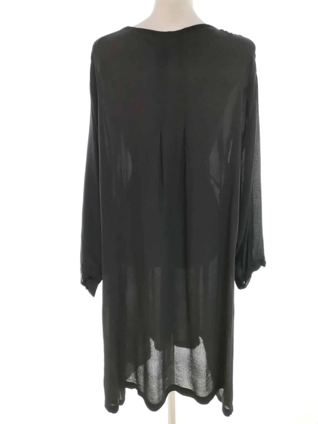 Ciso Rozmiar 3XL Kolor Czarny Kwadratowy dekolt Tunika Bluzka Rękaw 3/4 Materiał Wiskoza 100% Ciso Rozmiar 3XL Kolor Czarny Kwadratowy dekolt Tunika Bluzka Rękaw 3/4 Materiał Wiskoza 100%