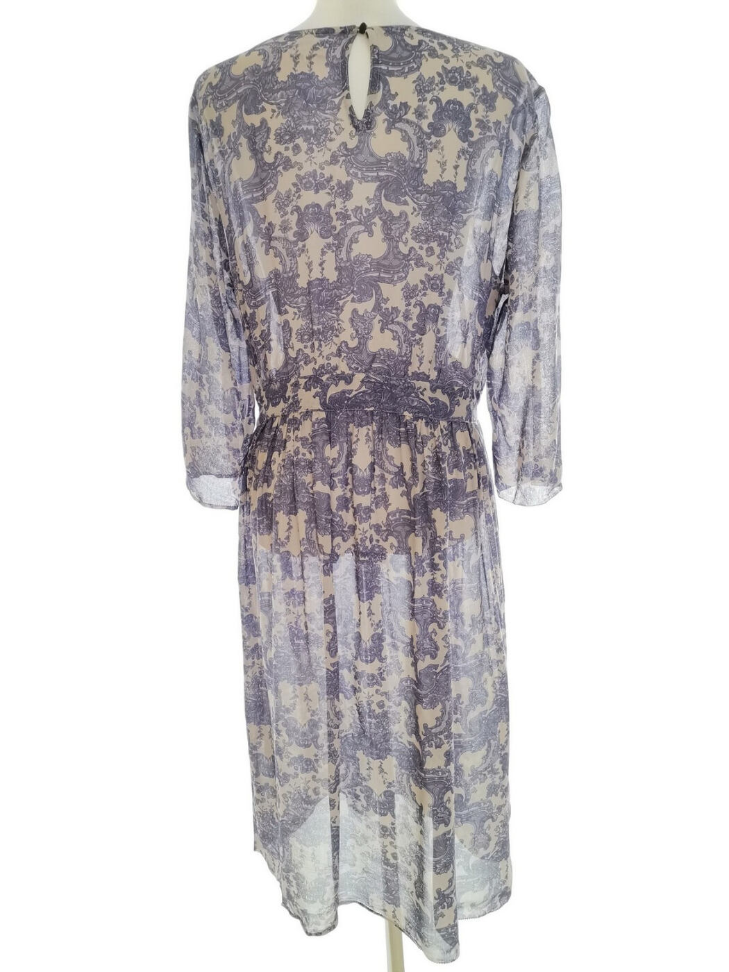 Noa noa Rozmiar M Kolor Fioletowy Damask Paisley Kwadratowy dekolt Tunika Bluzka Rękaw 3/4 Materiał Wiskoza 100% Noa noa Rozmiar M Kolor Fioletowy Damask Paisley Kwadratowy dekolt Tunika Bluzka Rękaw 3/4 Materiał Wiskoza 100%