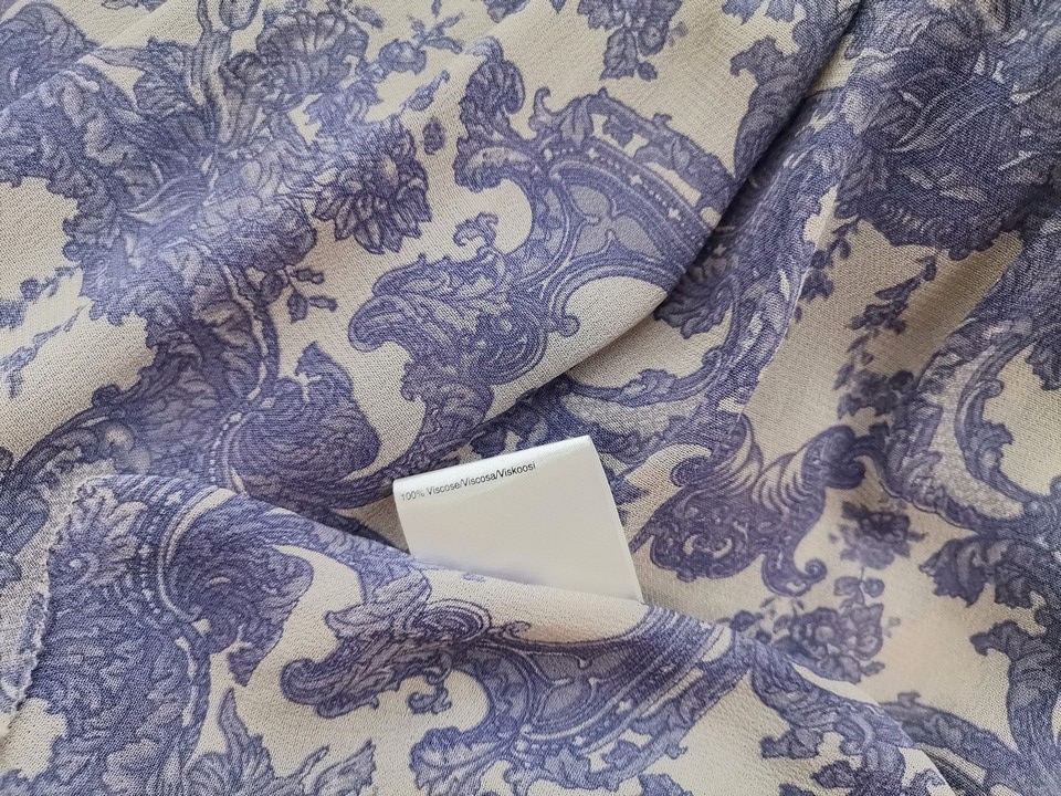 Noa noa Rozmiar M Kolor Fioletowy Damask Paisley Kwadratowy dekolt Tunika Bluzka Rękaw 3/4 Materiał Wiskoza 100% Noa noa Rozmiar M Kolor Fioletowy Damask Paisley Kwadratowy dekolt Tunika Bluzka Rękaw 3/4 Materiał Wiskoza 100%
