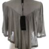 Vero moda Rozmiar S Kolor Szary W serek Kardigan Otwarty Drapowany Krótki rękaw Materiał Wiskoza Cienka dzianina