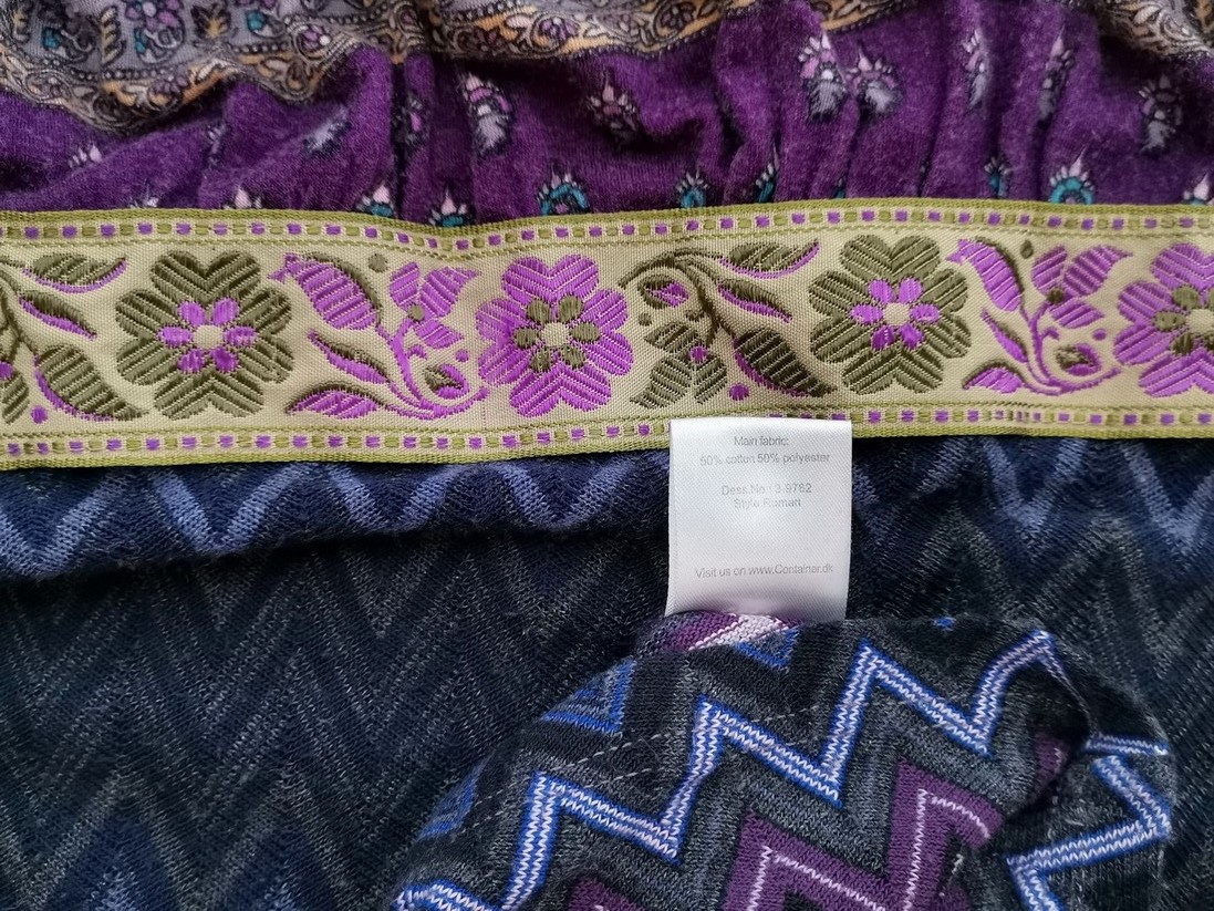 CONTAINER Rozmiar S Kolor Fioletowy Okrągły dekolt Sukienka Sheath Długi rękaw Midi Materiał Bawełna CONTAINER Rozmiar S Kolor Fioletowy Okrągły dekolt Sukienka Sheath Długi rękaw Midi Materiał Bawełna