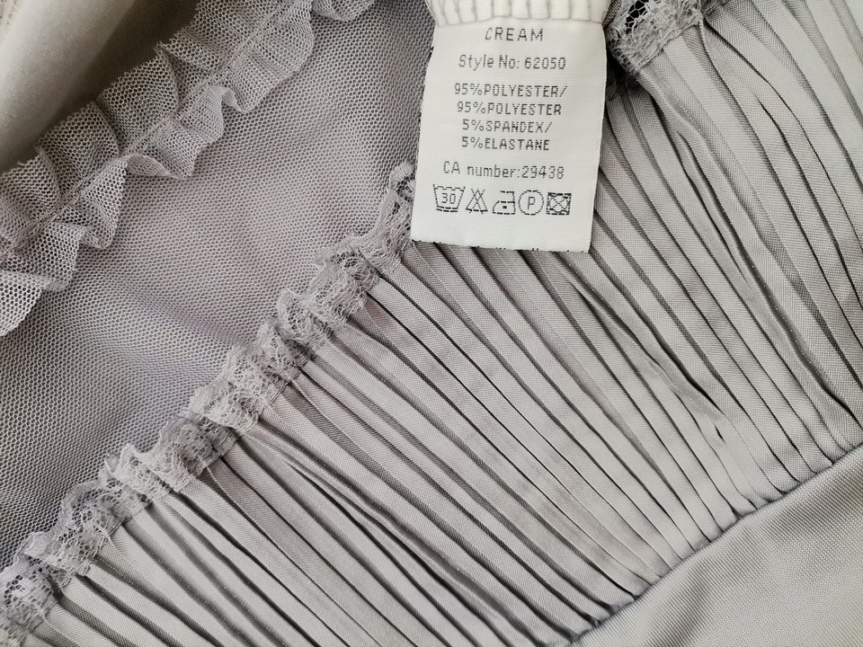 Cream Rozmiar L Kolor Szary Odkryte Ramiona Sukienka A-Line Bezrękawnik Do Kolan Cream Rozmiar L Kolor Szary Odkryte Ramiona Sukienka A-Line Bezrękawnik Do Kolan
