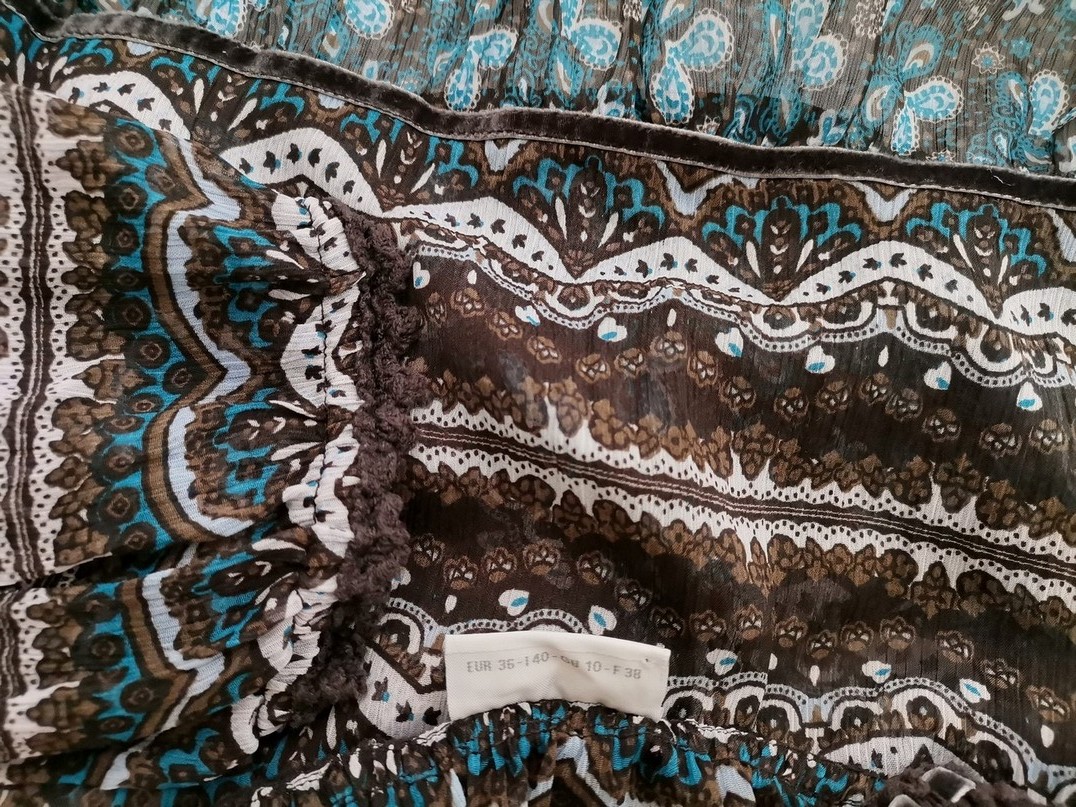 Street One Rozmiar 36 Kolor Brązowy Paisley Okrągły dekolt Tunika Bluzka Długi rękaw Street One Rozmiar 36 Kolor Brązowy Paisley Okrągły dekolt Tunika Bluzka Długi rękaw