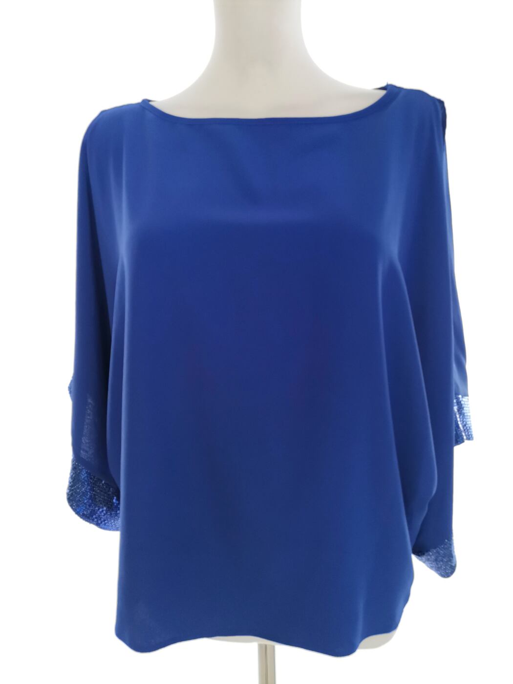 St. Bernard for DUNNES STORES Rozmiar 38 Kolor Niebieski W łódkę Bluzka Rękaw 3/4