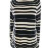 Gap Rozmiar S Kolor Czarny Pasy Pół golf Sweter Długi rękaw Materiał Wełna Merino Cienka dzianina