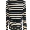 Gap Rozmiar S Kolor Czarny Pasy Pół golf Sweter Długi rękaw Materiał Wełna Merino Cienka dzianina