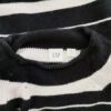 Gap Rozmiar S Kolor Czarny Pasy Pół golf Sweter Długi rękaw Materiał Wełna Merino Cienka dzianina