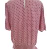 Vero moda Rozmiar XL Kolor Różowy Grochy Crew Neck Bluzka Krótki rękaw Materiał Wiskoza 100%