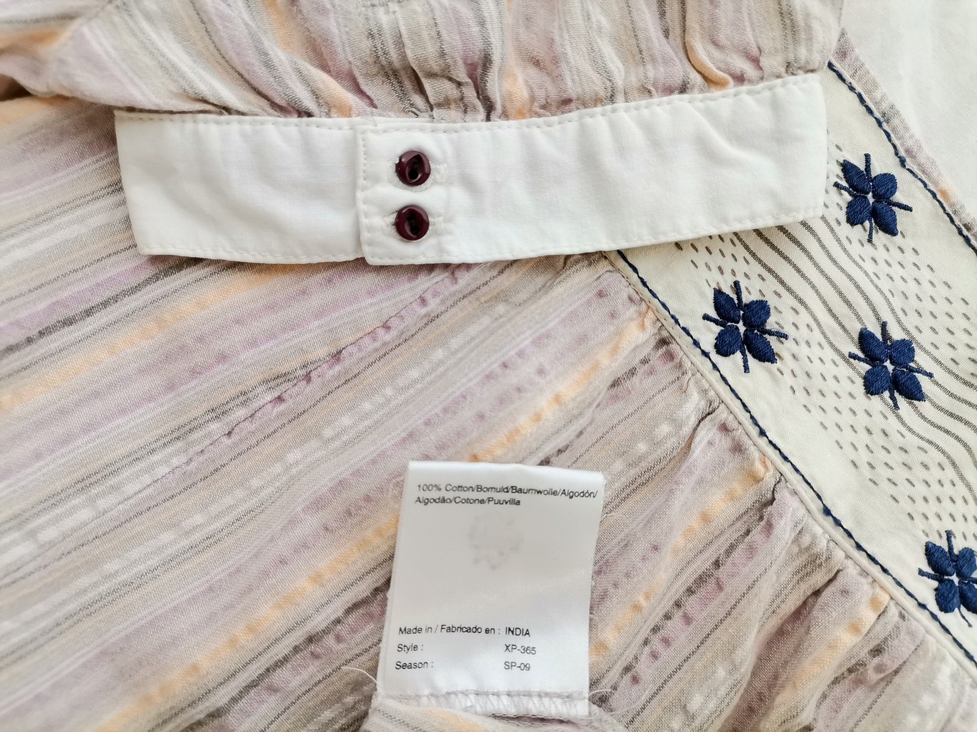 IMG_20220823_134805.jpg Noa noa Rozmiar S Kolor Szary Pasy Kwadratowy dekolt Bluzka Krótki rękaw Materiał Bawełna 100%