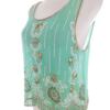 River island Rozmiar 12 (38) Kolor Niebieski Okrągły dekolt Bluzka Bezrękawnik
