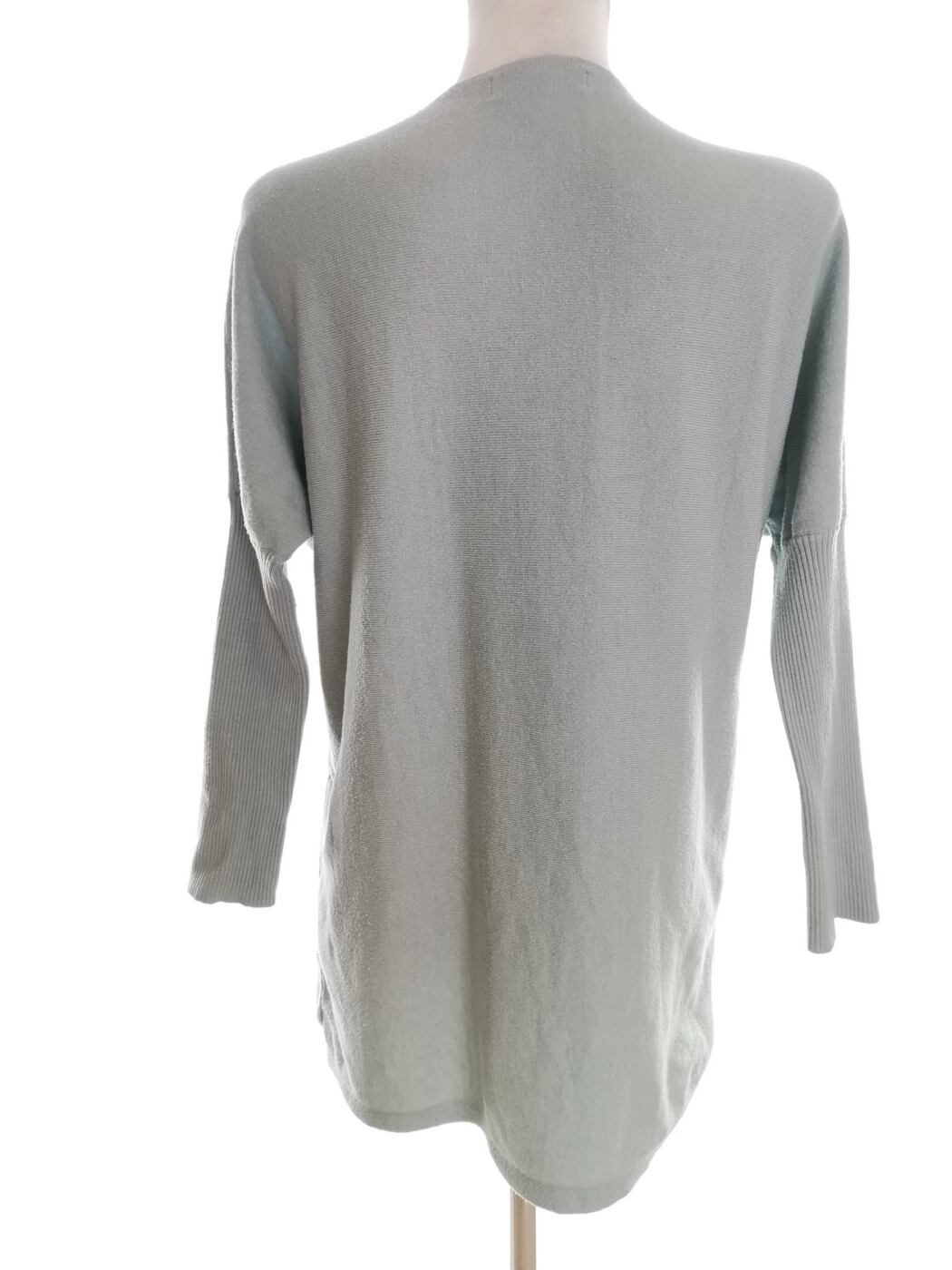 Gallery Rozmiar S Kolor Niebieski Crew Neck Tunika Bluzka Długi rękaw Materiał Wiskoza