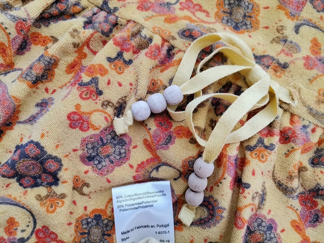 Noa noa Rozmiar S Kolor Żółty Halter Sukienka A-Line Bezrękawnik Midi Materiał Bawełna Noa noa Rozmiar S Kolor Żółty Halter Sukienka A-Line Bezrękawnik Midi Materiał Bawełna