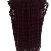 Rozmiar M Kolor Fioletowy Keyhole Crew Neck Bluzka Krótki rękaw Materiał Bawełna