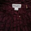 Rozmiar M Kolor Fioletowy Keyhole Crew Neck Bluzka Krótki rękaw Materiał Bawełna