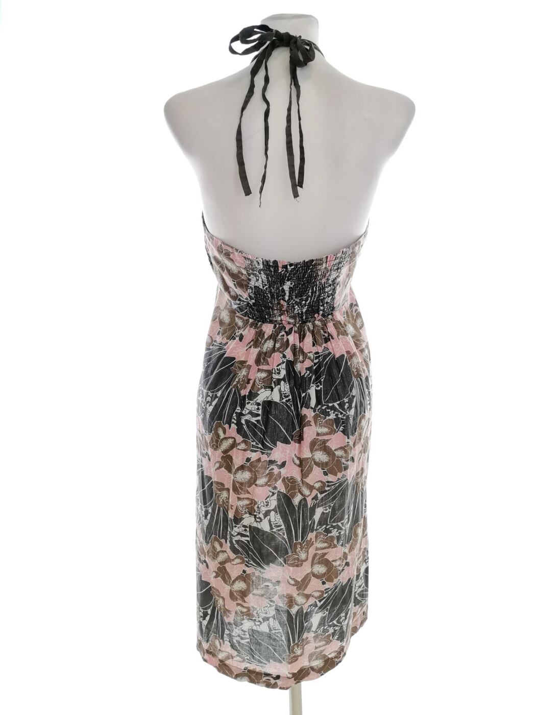 Roxy Rozmiar L Kolor Szary Halter Sukienka Letnia Bezrękawnik Midi Materiał Bawełna Roxy Rozmiar L Kolor Szary Halter Sukienka Letnia Bezrękawnik Midi Materiał Bawełna