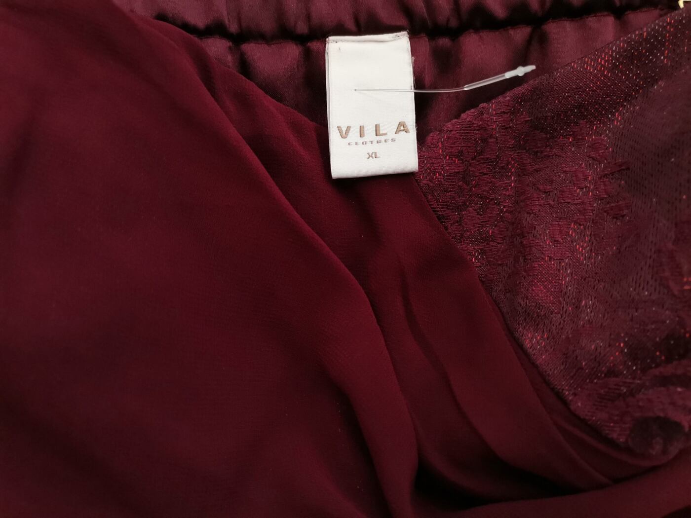 Vila Rozmiar XL Kolor Purpurowy Dekolt Serce Suknia Balowa Sukienka Wieczorowa Bezrękawnik Do Kolan Materiał Bawełna Vila Rozmiar XL Kolor Purpurowy Dekolt Serce Suknia Balowa Sukienka Wieczorowa Bezrękawnik Do Kolan Materiał Bawełna
