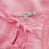 Flash Woman Rozmiar M Kolor Różowy Keyhole Crew Neck Bluzka Krótki rękaw Materiał Len 100%