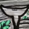 Gerry weber Rozmiar 46/48 Kolor Czarny Split Crew Neck Bluzka Krótki rękaw