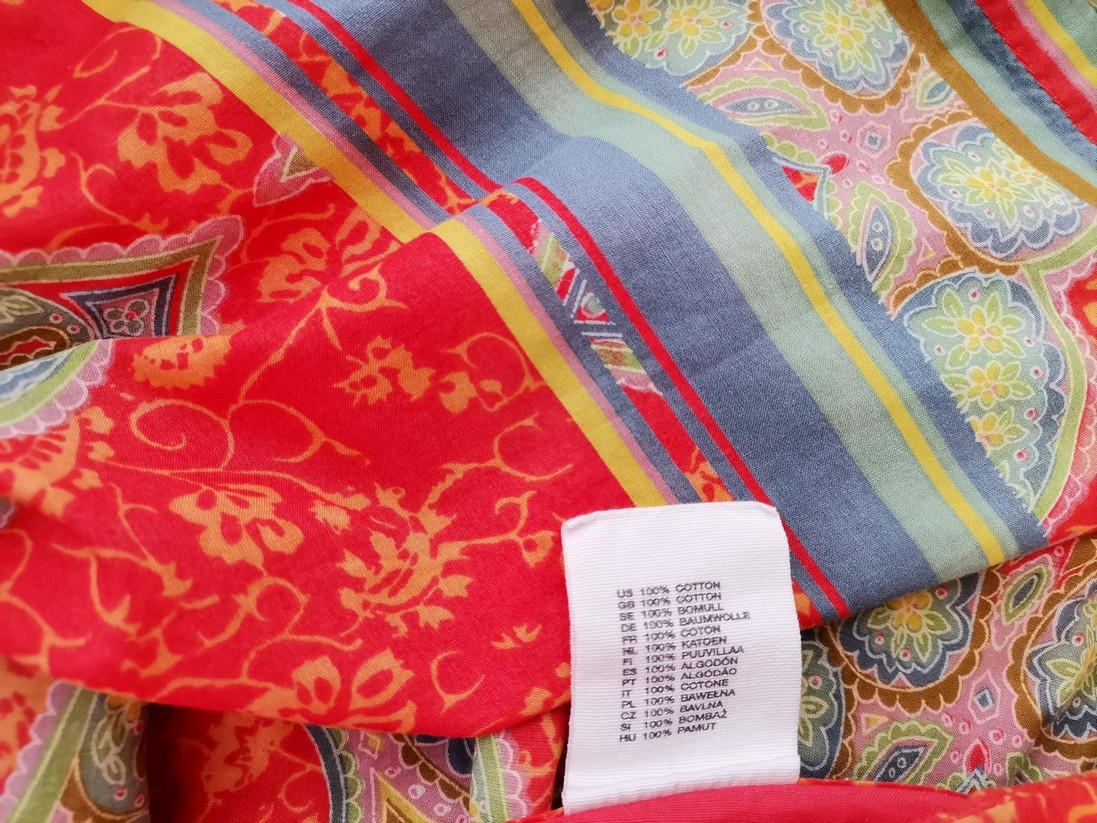 H&m Rozmiar 38 Kolor Pomarańczowy A-Line Spódnica Midi Materiał Bawełna 100%