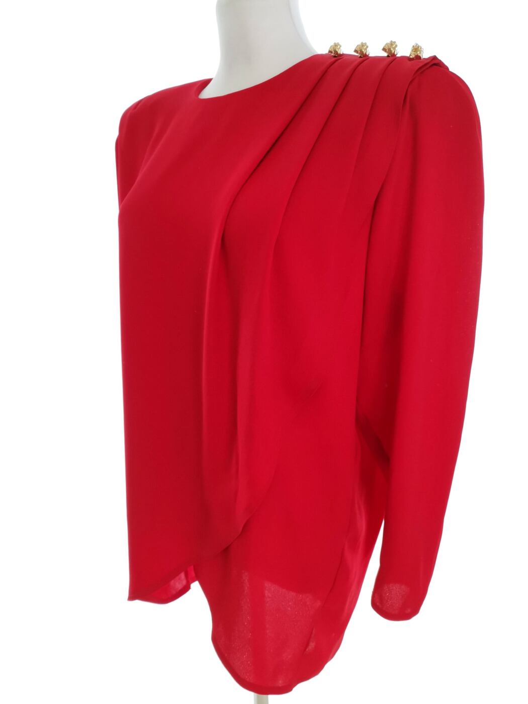 Elinette Rozmiar 40 Kolor Czerwony Crew Neck Tunika Bluzka Długi rękaw Elinette Rozmiar 40 Kolor Czerwony Crew Neck Tunika Bluzka Długi rękaw