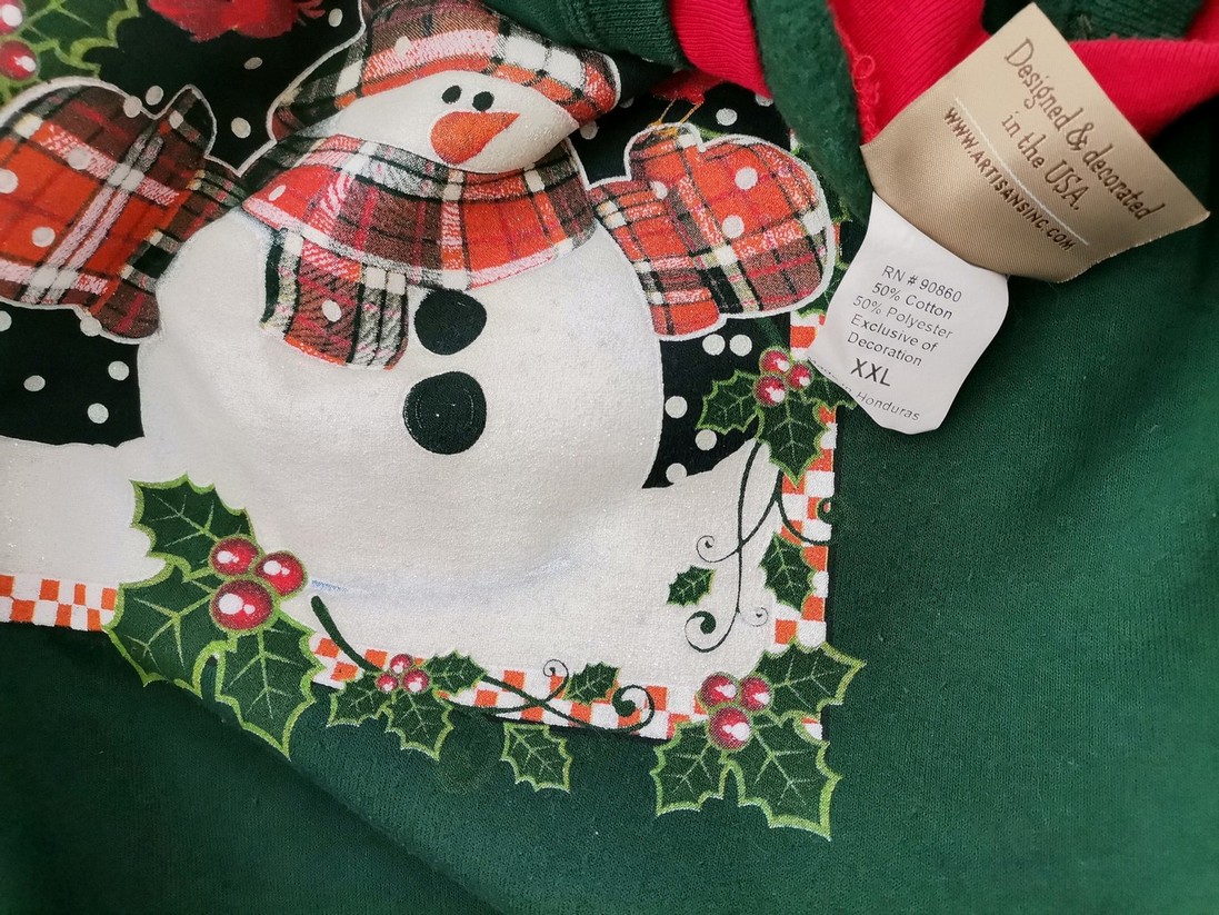 IMG_20220908_113041.jpg Artisans Rozmiar XXL Kolor Zielony Męski Sweter Długi rękaw Materiał Bawełna