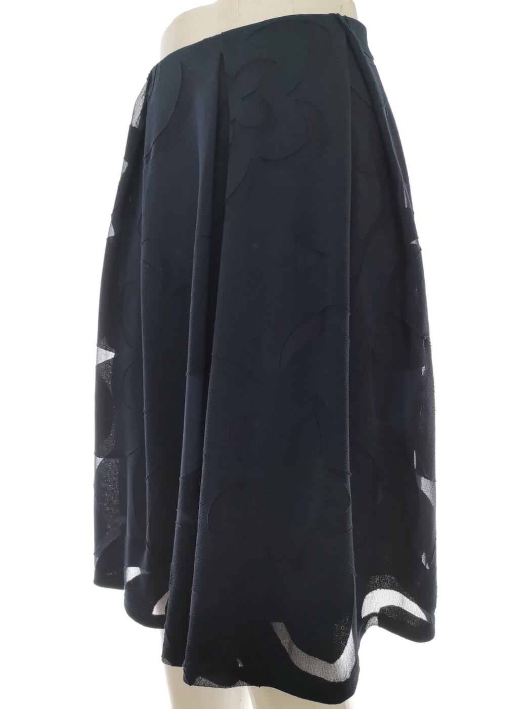 Emporio Armani Rozmiar 42 Kolor Granatowy A-Line Spódnica Do Kolan