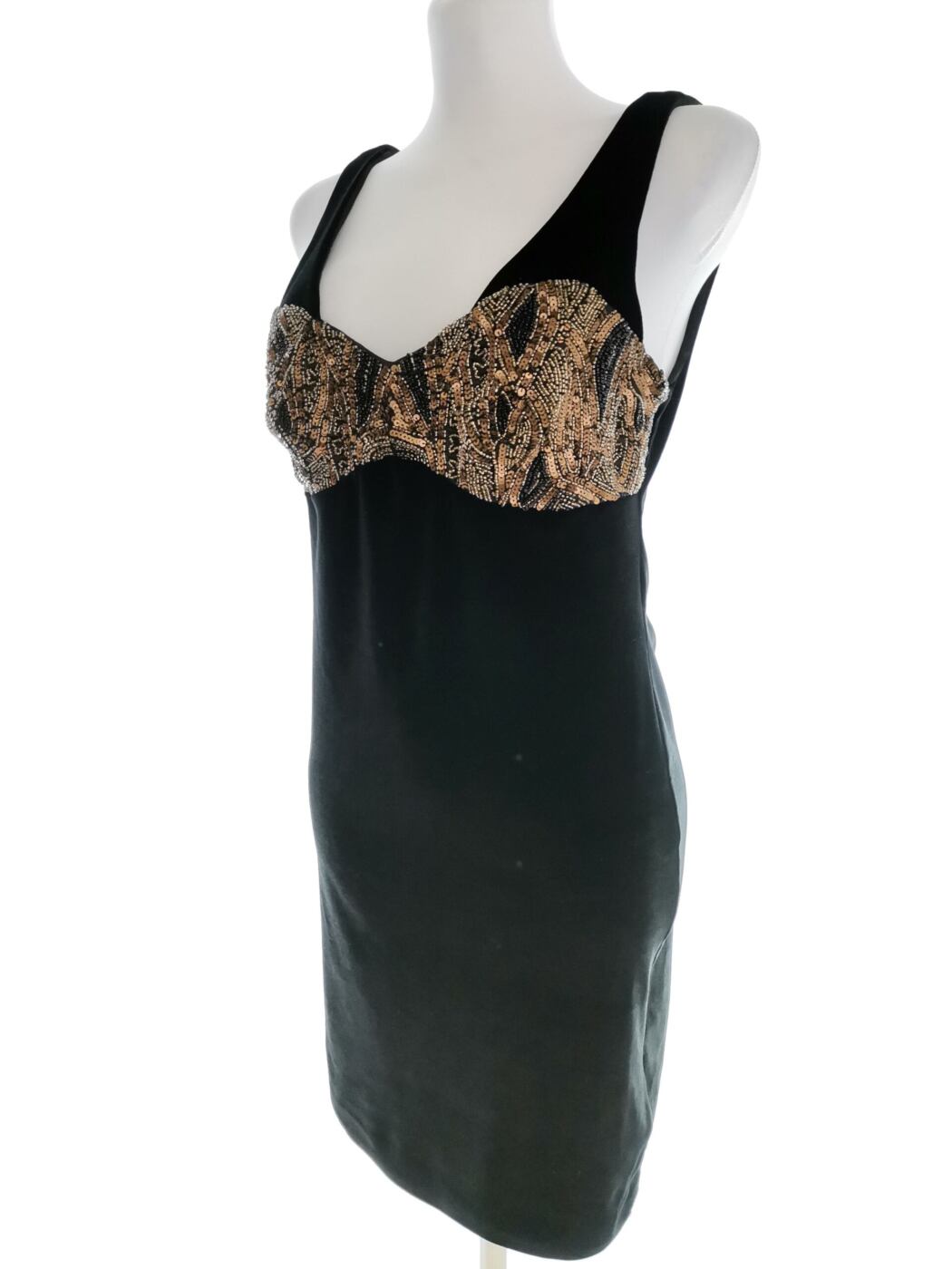 Topshop Rozmiar 12 (40) Kolor Czarny Okrągły dekolt Sukienka Ołówkowa Bezrękawnik Do Kolan Topshop Rozmiar 12 (40) Kolor Czarny Okrągły dekolt Sukienka Ołówkowa Bezrękawnik Do Kolan