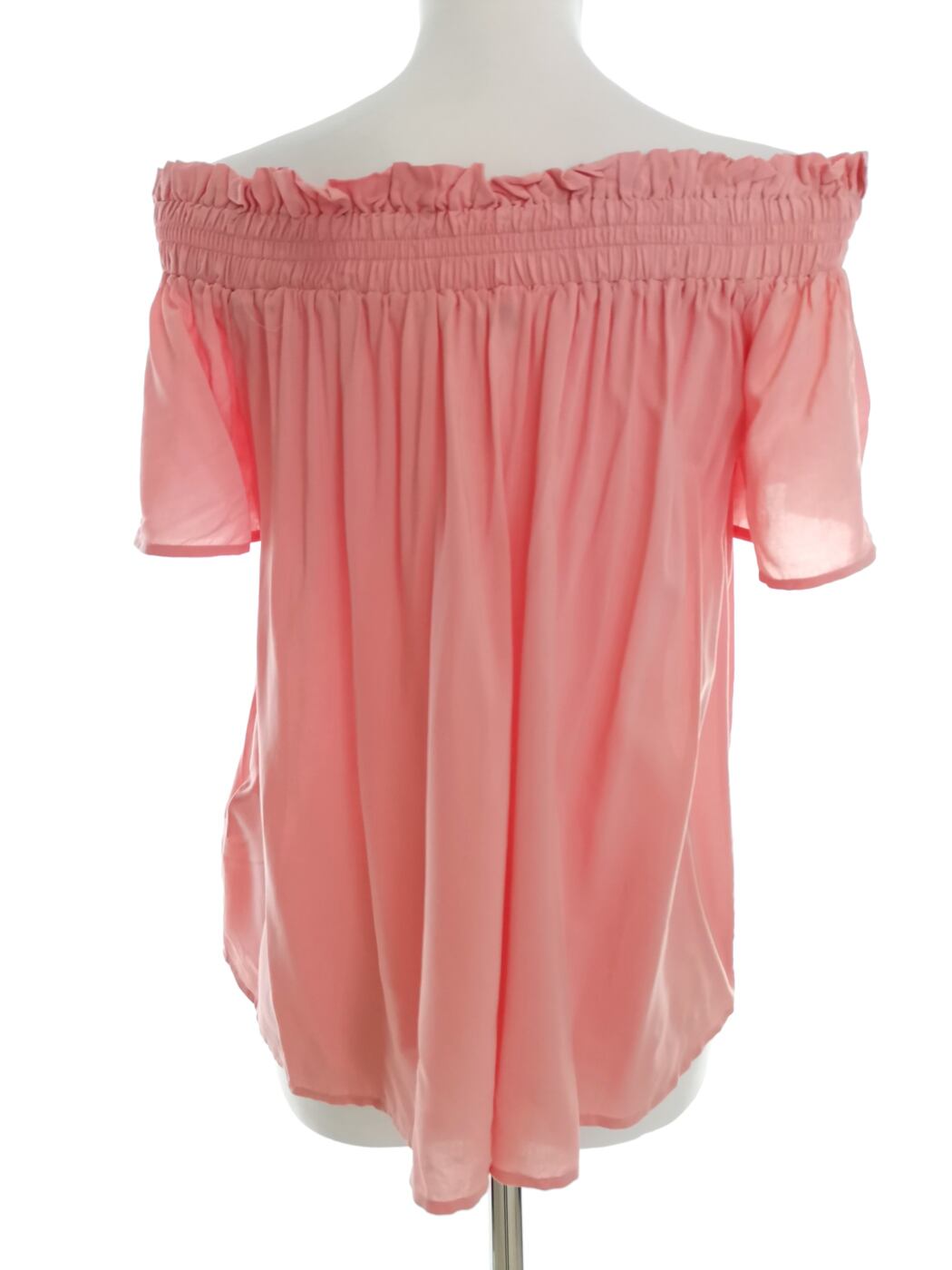 IMG_20220909_120415.jpg Jack Wills Rozmiar 12 (40) Kolor Różowy Odkryte Ramiona Bluzka Krótki rękaw Materiał Wiskoza 100%