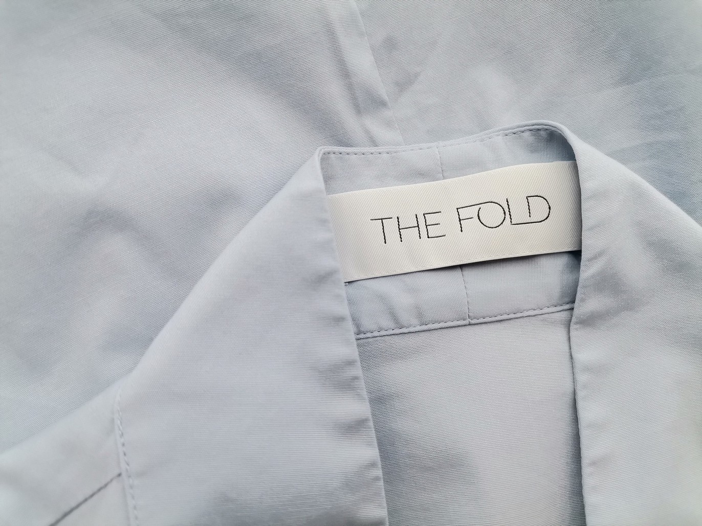 THE FOLD Rozmiar 8 (38) Kolor Niebieski W serek Bluzka Długi rękaw Materiał Bawełna