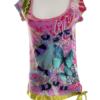 DESIGUAL Rozmiar M Kolor Różowy Dekolt U Bluzka Krótki rękaw Materiał Bawełna