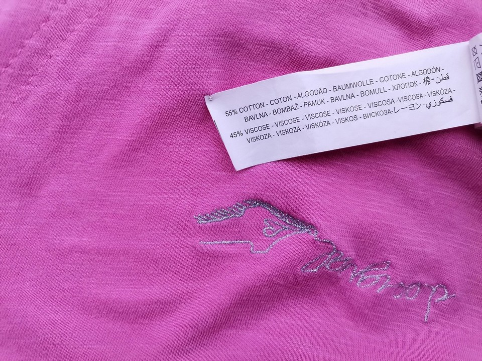 DESIGUAL Rozmiar M Kolor Różowy Dekolt U Bluzka Krótki rękaw Materiał Bawełna