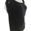Karen MILLEN Rozmiar 12 (40) Kolor Czarny W łódkę Bluzka Rękaw 3/4 Materiał Wiskoza