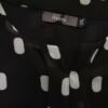 Hanna Rozmiar 2XL Kolor Czarny Geometryczny Split Crew Neck Bluzka Rękaw 3/4