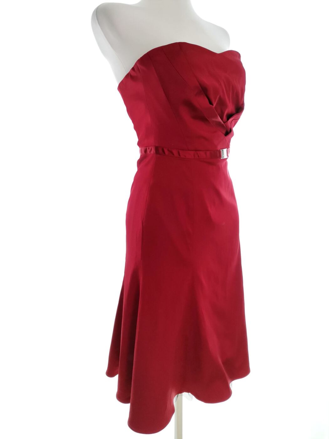 Karen MILLEN Rozmiar 8 (36) Kolor Bordowy Dekolt Serce Suknia Balowa Sukienka Wieczorowa Bezrękawnik Do Kolan Karen MILLEN Rozmiar 8 (36) Kolor Bordowy Dekolt Serce Suknia Balowa Sukienka Wieczorowa Bezrękawnik Do Kolan