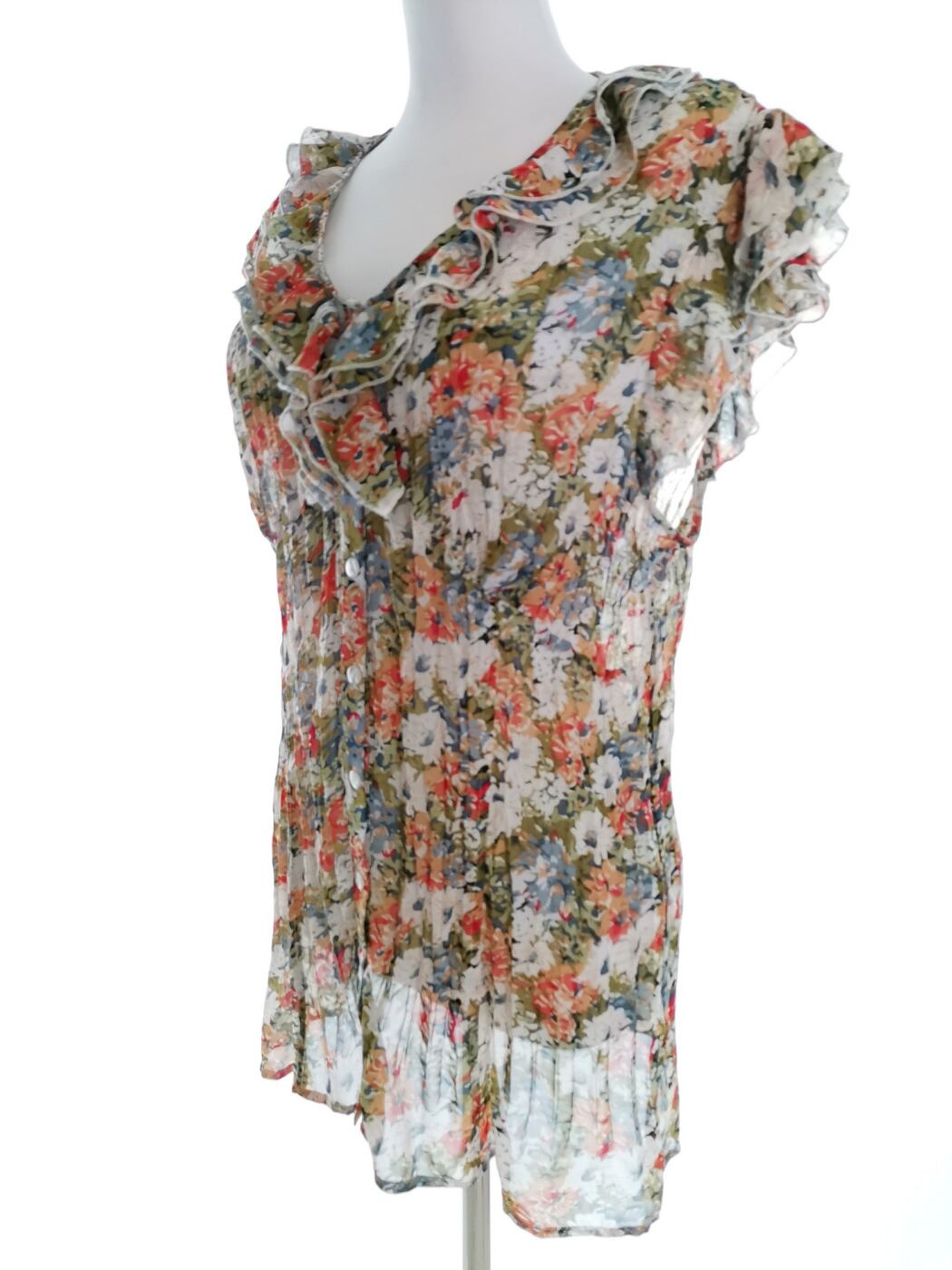 Just elegance Rozmiar 18 (46) Kolor Zielony W serek Tunika Bluzka Krótki rękaw Just elegance Rozmiar 18 (46) Kolor Zielony W serek Tunika Bluzka Krótki rękaw