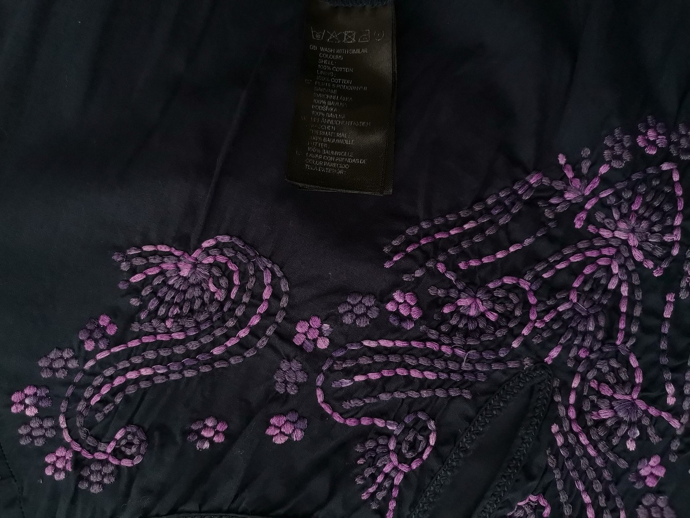 L.O.G.G. Rozmiar 46 Kolor Granatowy Keyhole Crew Neck Sukienka A-Line Rękaw 3/4 Midi Materiał Bawełna 100% L.O.G.G. Rozmiar 46 Kolor Granatowy Keyhole Crew Neck Sukienka A-Line Rękaw 3/4 Midi Materiał Bawełna 100%