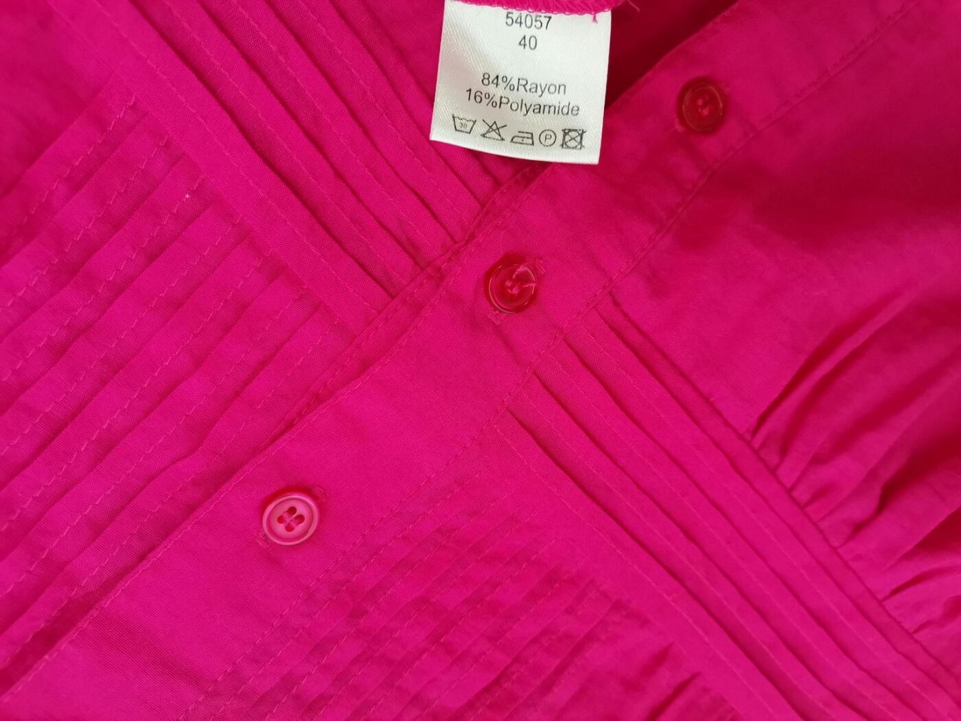 Micha Rozmiar 40 Kolor Różowy Okrągły dekolt Tunika Bluzka Rękaw 3/4 Materiał Rayon Micha Rozmiar 40 Kolor Różowy Okrągły dekolt Tunika Bluzka Rękaw 3/4 Materiał Rayon